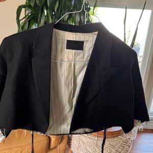 Black Cropped Blazer